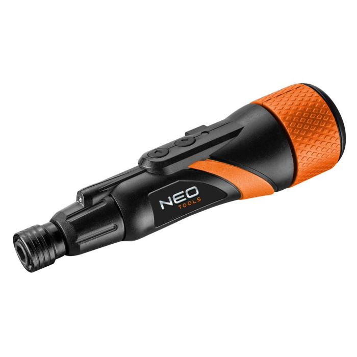 Neo Tools Викрутка, акумуляторна, micro-USB, 3.6В Li-Ion, 800мА•год, 280об•хв, 42 біт, SL,PH,PZ,Torx, кейс (04-200)