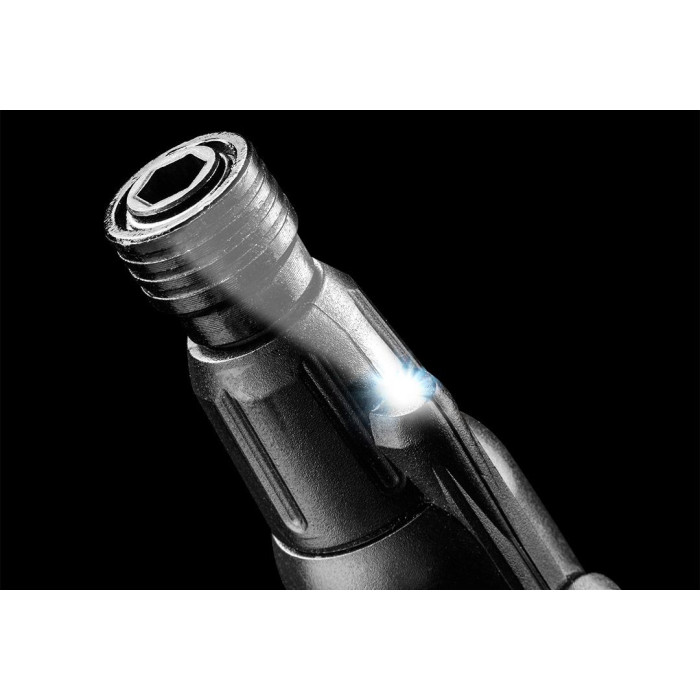 Neo Tools Викрутка, акумуляторна, micro-USB, 3.6В Li-Ion, 800мА•год, 280об•хв, 42 біт, SL,PH,PZ,Torx, кейс (04-200)