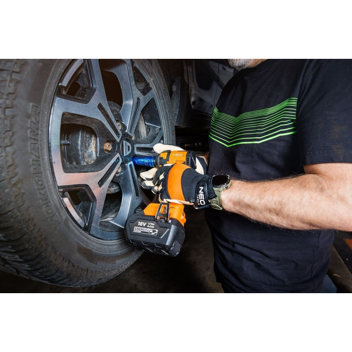 Гайковерт ударний Neo Tools Energy+ 18В безщітковий 2500об·хв 350Нм 1/2