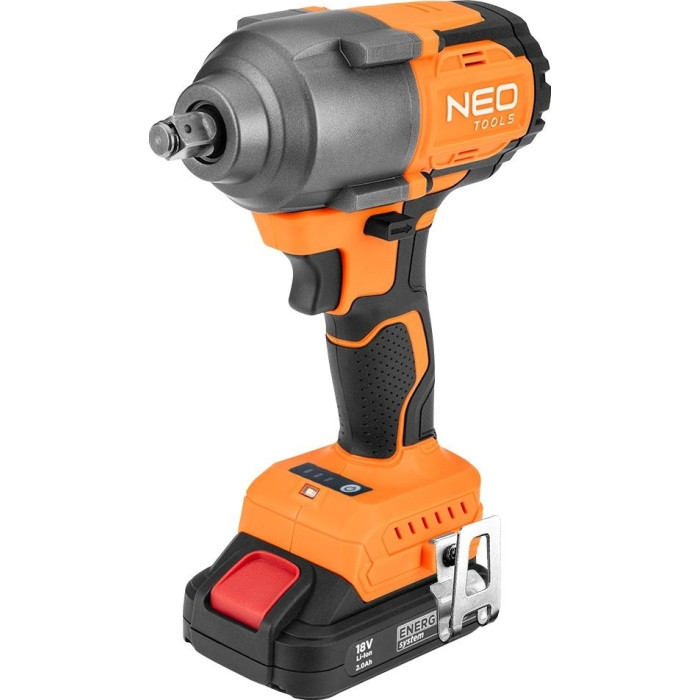 Гайковерт ударний Neo Tools Energy+ 18В безщітковий 2400об·хв 850Нм 1/2