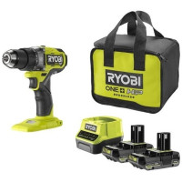 Ryobi Шурупокрут-дриль акумуляторний ONE+ HP RDD18X-220S 18В 2х2А·год ЗП 95Нм 500·2100об·хв 1.7кг сумка (5133005284)