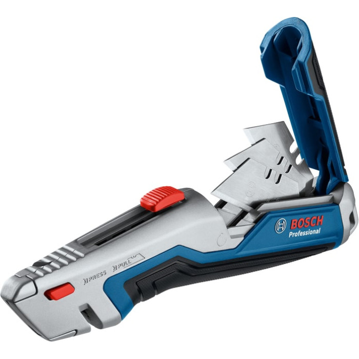 Ніж будівельний трапецієподібний складний Bosch, корпус пластик, 253мм (1600A01V3H)