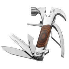 Neo Tools Мультитул, 13в1, молоток, плоскогубці, гайкогубці, кусачки, цвяходер, викрутки 2хSL і PH, пилка, напилок, два ножі, консервний ніж, чохол (63-113)