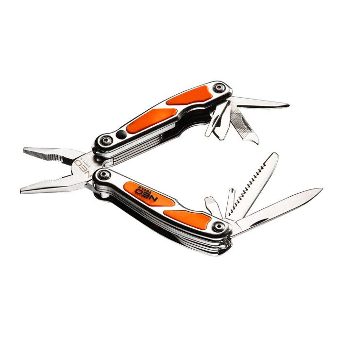 Мультитул Neo Tools, міні, 10 елементів, з LED (01-027)