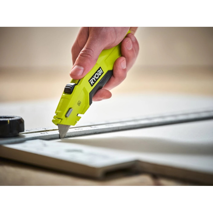 Ryobi Ніж висувний RHCKF-1, трапецієподібне лезо, корпус алюміній (5132006401)