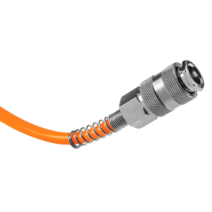 Neo Tools Шланг пневматичний спіральний, 5x8мм, 8бар, поліетилен, 10м (14-804)