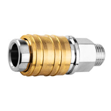 Neo Tools Муфта швидкознімна до компресора, 1/4", 16бар, нержавіюча сталь, латунь (12-635)
