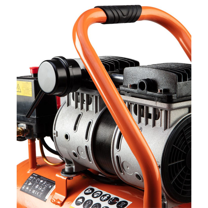 Neo Tools 12K020 Компресор, безмасляний, 230В, 12л, 8 Бар, 105л/хв, 500Вт, прямий привід, індукційний, IP20 (12K020)