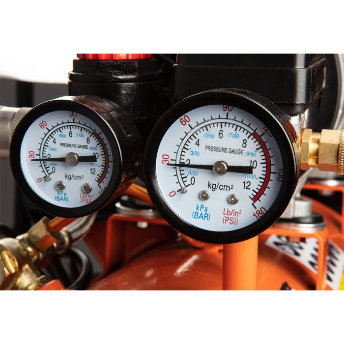 Neo Tools 12K020 Компресор, безмасляний, 230В, 12л, 8 Бар, 105л/хв, 500Вт, прямий привід, індукційний, IP20 (12K020)
