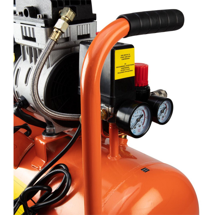 Neo Tools Компресор, безмасляний, 230В, 24л, 8 Бар, 125л/хв, 800Вт, асинхронний двигун, IP20 (12K021)