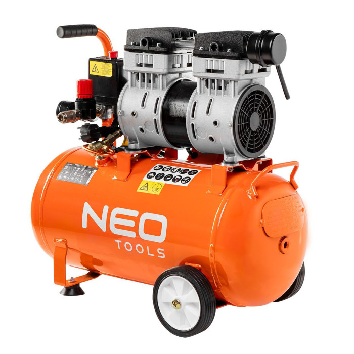 Neo Tools Компресор, безмасляний, 230В, 50л, 8 Бар, 180л/мин, 1150Вт, асинхронний двигун, IP20 (12K022)