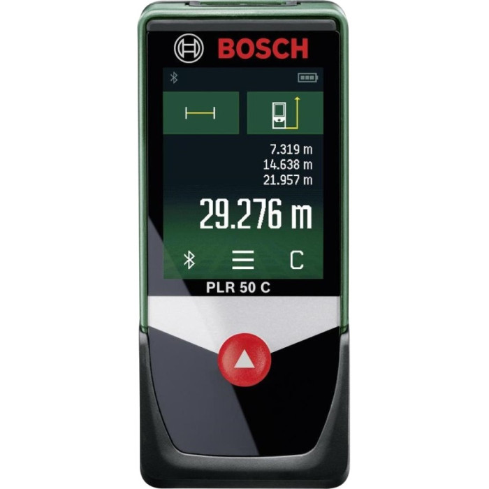 Bosch Далекомір лазерний PLR 50 C, 0.05–50м, ±2.0мм, Bluetooth (0603672220)
