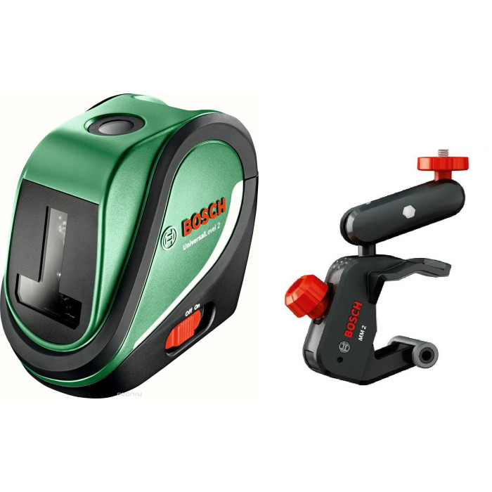 Bosch Нівелір лазерний UniversalLevel 2, до 10м, ±0.5мм/м, 0.5кг (0603663800)