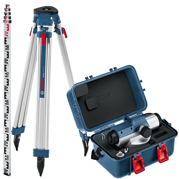 Bosch Нівелір оптичний GOL 26 D, до 100м, ±1.6мм/30м, зум х26, + BT160 + GR500,1.5кг (0601068002)