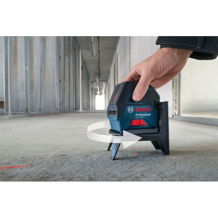 Bosch Нівелір лазерний GCL 2-50 + RM1 + BM3 + LR6 + кейс, ± 0.3 мм на 30м, до 15 м, 0.5 кг (0601066F01)