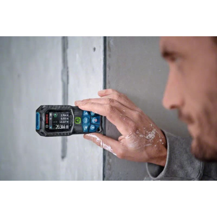 Bosch Далекомір лазерний GLM 50-27 CG, акумуляторний 3.7V, 0.05-50м, ±1.5мм, IP65, 0.17кг (0601072U01)
