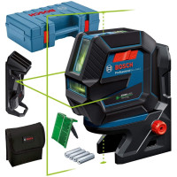 Bosch Нівелір лазерний Professional GCL 2-50 G, до 15 м, ± 0.3 мм/м, в чемодані з тримачем RM 10, затиском DK 10, чохлом, мішенню, 0.58 кг (0601066M02)