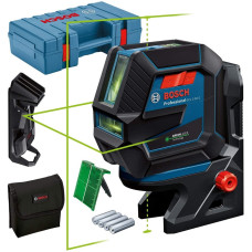 Bosch Нівелір лазерний Professional GCL 2-50 G, до 15 м, ± 0.3 мм/м, в чемодані з тримачем RM 10, затиском DK 10, чохлом, мішенню, 0.58 кг (0601066M02)