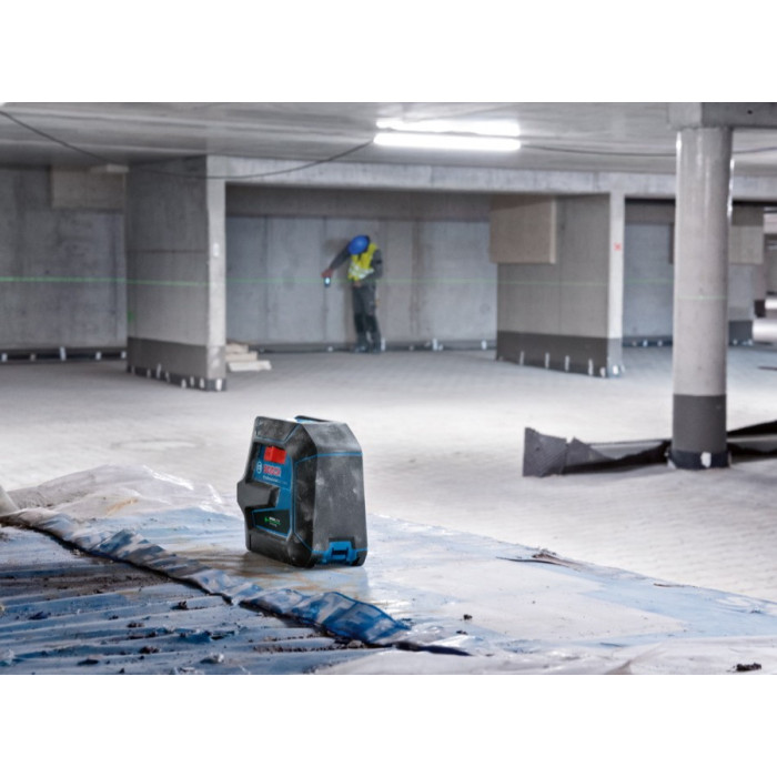 Bosch Нівелір лазерний Professional GCL 2-50 G, до 15 м, ± 0.3 мм/м, в чемодані з тримачем RM 10, затиском DK 10, чохлом, мішенню, 0.58 кг (0601066M02)