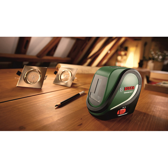 Bosch Нівелір лазерний UniversalLevel2, до 10м, 0.5мм/м, 0.46кг (0603663802)