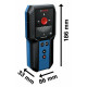 Детектор акумуляторний Bosch GMS 120-27 Professional, до 120мм, 2ААх1.5В, IP54, чохол, 0.24кг (0601081700)
