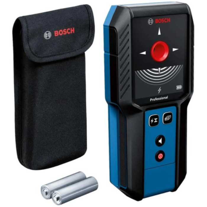 Детектор акумуляторний Bosch GMS 120-27 Professional, до 120мм, 2ААх1.5В, IP54, чохол, 0.24кг (0601081700)