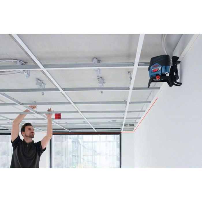 Нівелір лазерний Bosch GCL2-50C+RM2 до 20м, ±0.3мм/м, 4AAx1.5В, IP54, чохол, мішеннь, кейс, 0.6кг (0601066G03)