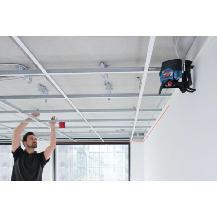 Нівелір лазерний Bosch GCL2-50C+RM2+BT150 до 10м, ±0.3мм/м, 4AAx1.5В, IP54, штативі, чохол, мішеннь, 0.6кг (0601066G02)