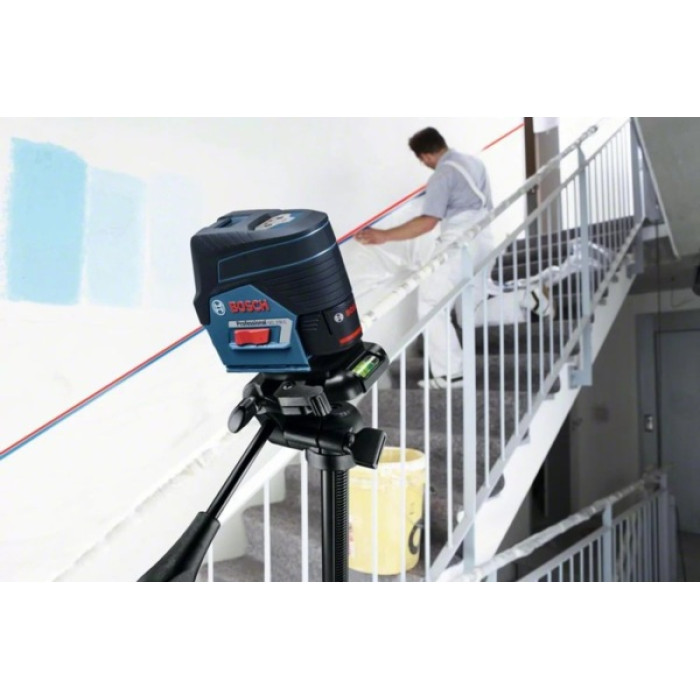 Нівелір лазерний Bosch GCL2-50C+RM2+BT150 до 10м, ±0.3мм/м, 4AAx1.5В, IP54, штативі, чохол, мішеннь, 0.6кг (0601066G02)