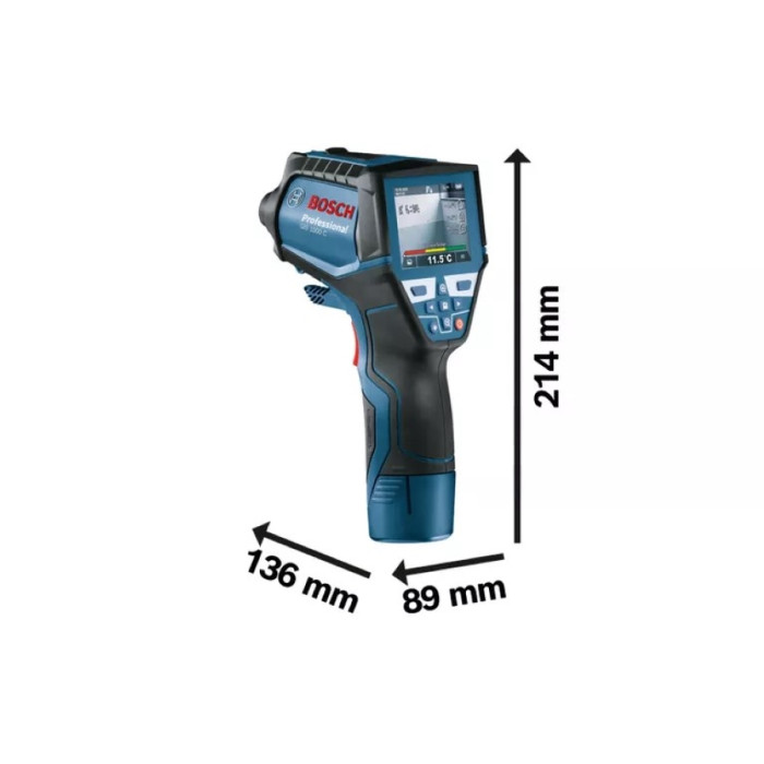 Термодетектор Bosch GIS 1000C -40град. до +1000град., ±.0.2град., IP54, 0.54кг, кейс (0601083301)