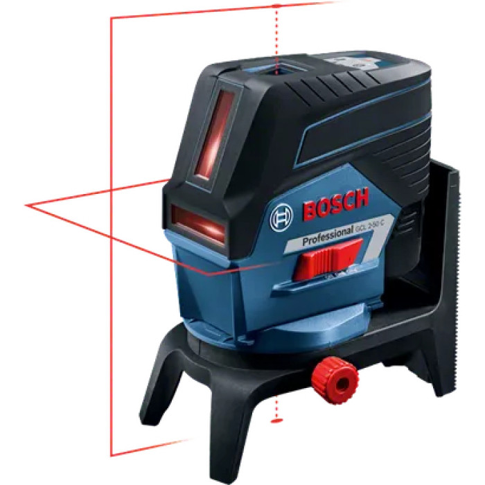 Нівелір лазерний Bosch GCL2-50C+RM2 до 20м, ±0.3мм/м, 4AAx1.5В, IP54, чохол, 0.6кг (0601066G00)