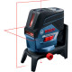 Нівелір лазерний Bosch GCL2-50C+RM2 до 20м, ±0.3мм/м, 4AAx1.5В, IP54, чохол, 0.6кг (0601066G00)