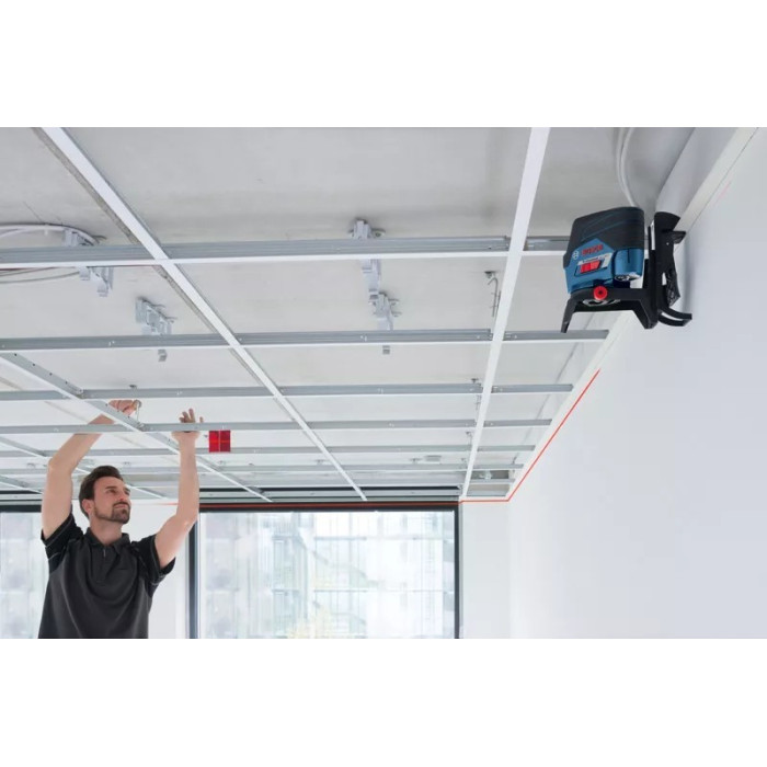 Нівелір лазерний Bosch GCL2-50C+RM2 до 20м, ±0.3мм/м, 4AAx1.5В, IP54, чохол, 0.6кг (0601066G00)