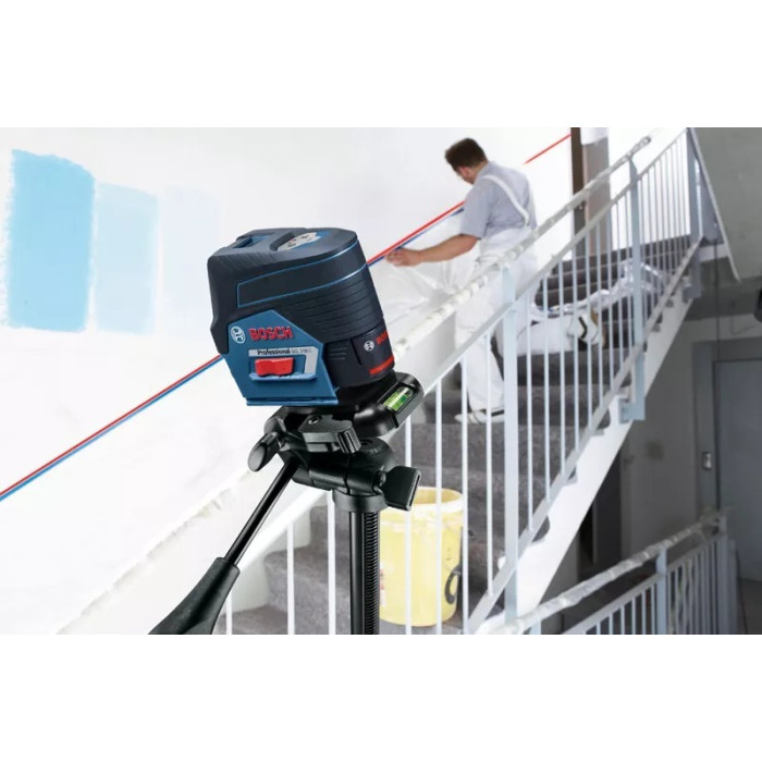 Нівелір лазерний Bosch GCL2-50C+RM2 до 20м, ±0.3мм/м, 4AAx1.5В, IP54, чохол, 0.6кг (0601066G00)