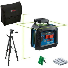 Нівелір лазерний Bosch Professional GLL2-20G + BT150 до 10м, ±0.2мм/м, 4AAx1.5В, штатив, чохол, 0.62кг (0601065001)