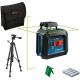Нівелір лазерний Bosch Professional GLL2-20G + BT150 до 10м, ±0.2мм/м, 4AAx1.5В, штатив, чохол, 0.62кг (0601065001)