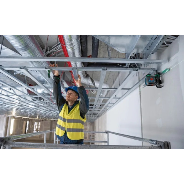 Нівелір лазерний Bosch Professional GLL2-20G + BT150 до 10м, ±0.2мм/м, 4AAx1.5В, штатив, чохол, 0.62кг (0601065001)
