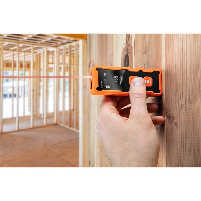 Neo Tools Лазерный дальномер, рабочий диапазон 0.2 - 20 м (75-202)