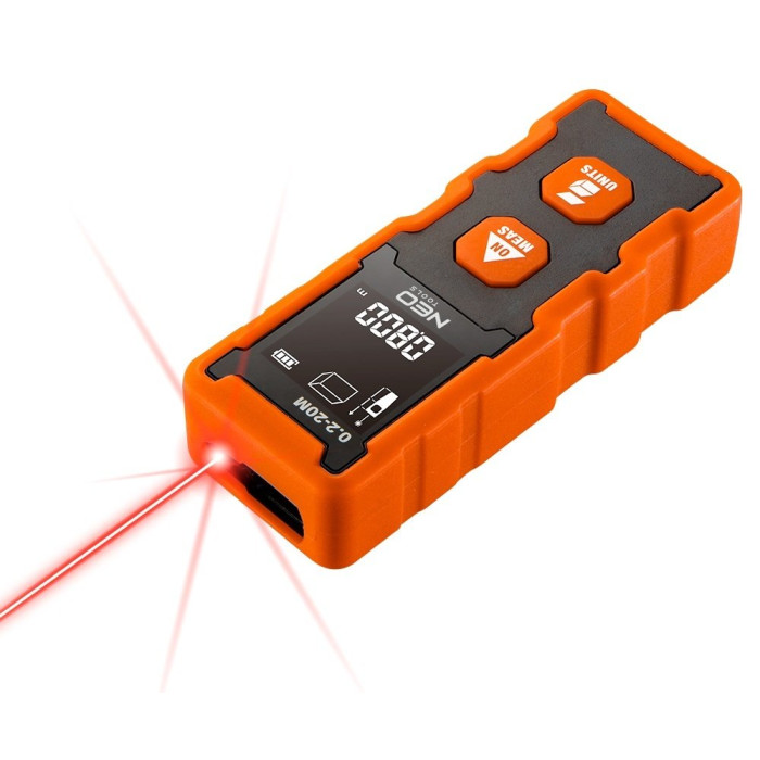 Neo Tools Лазерный дальномер, рабочий диапазон 0.2 - 20 м (75-202)