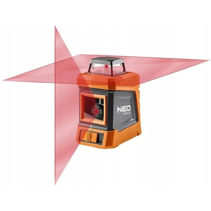 Neo Tools Нівелір лазерний, до 15м, ±0.03мм/м, 360° по вертикалі, з футляром та штативом 1.5м, IP54 (75-102)