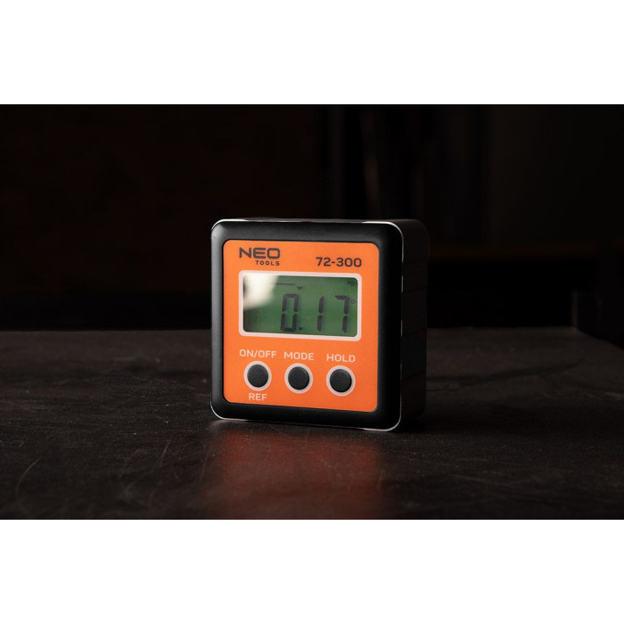 Neo Tools Кутомір, ±0.1град, 4 одиниці вимірів, магніт (72-300)