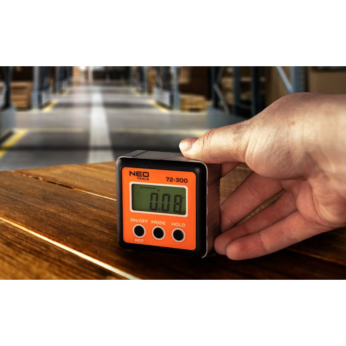Neo Tools Кутомір, ±0.1град, 4 одиниці вимірів, магніт (72-300)