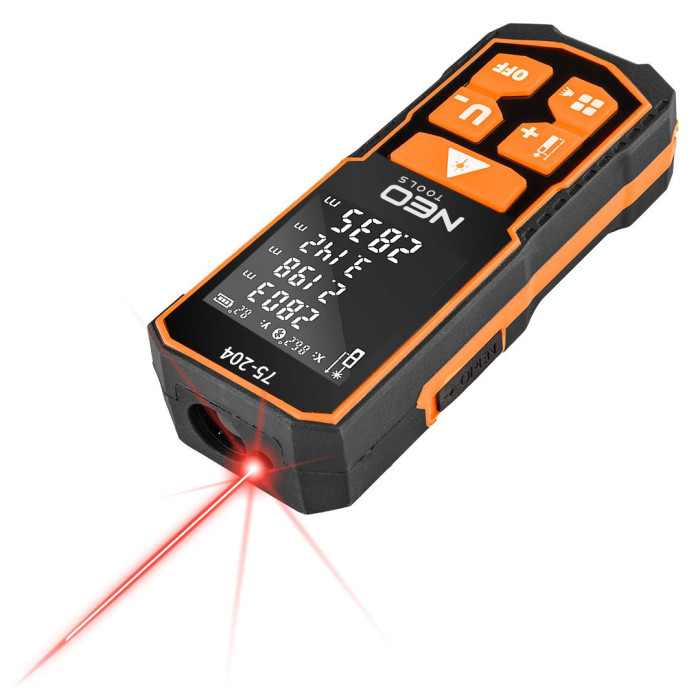 Neo Tools Далекомір лазерний, 0.05–60м, ±2мм, 0.96кг (75-204)