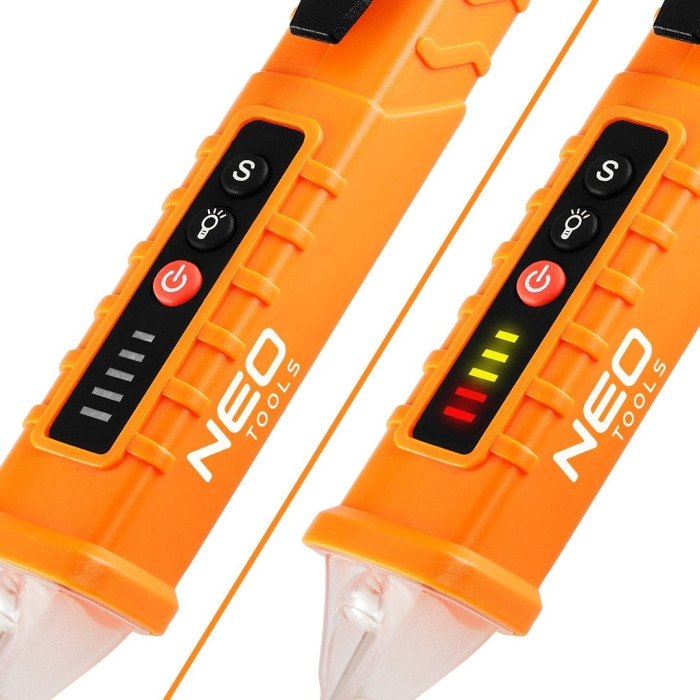 Детектор напруги Neo Tools, 12-1000В, кат.1000В, 2х1.5В ААА (94-007)