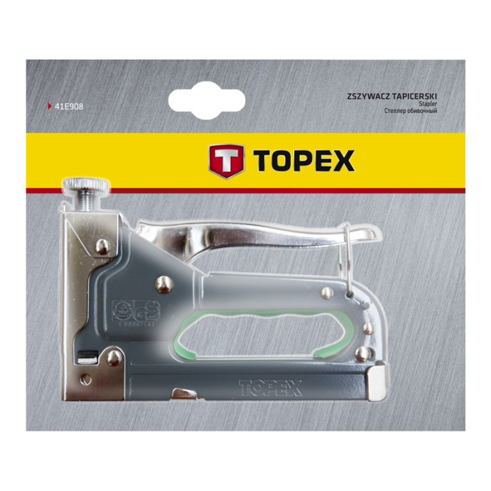 Topex Степлер, 6-14мм, тип скоби G, регулювання забивання скоби (41E908)