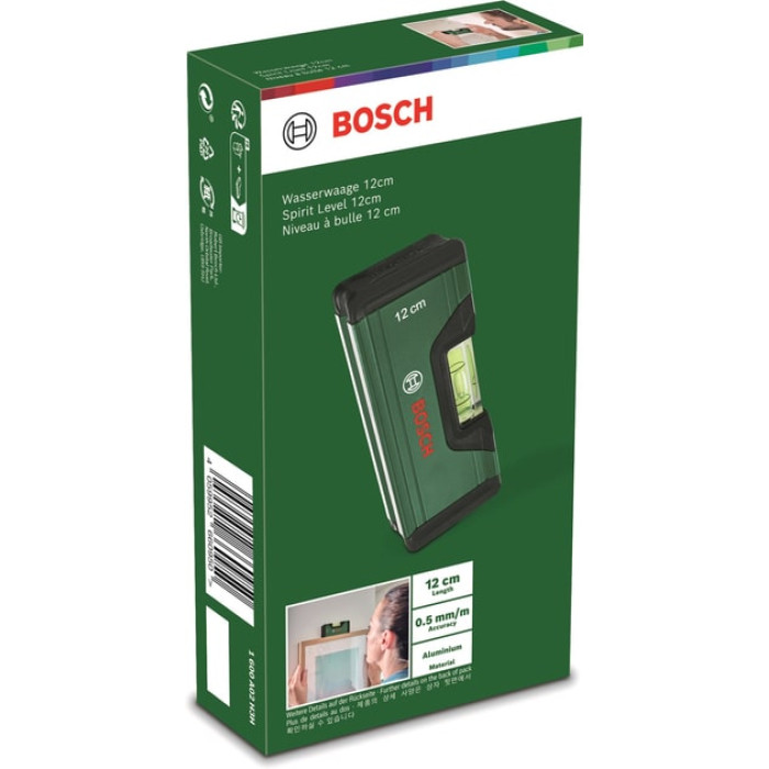Рівень Bosch, 12см, 1 капсули, алюмінієвий (1600A032V4)