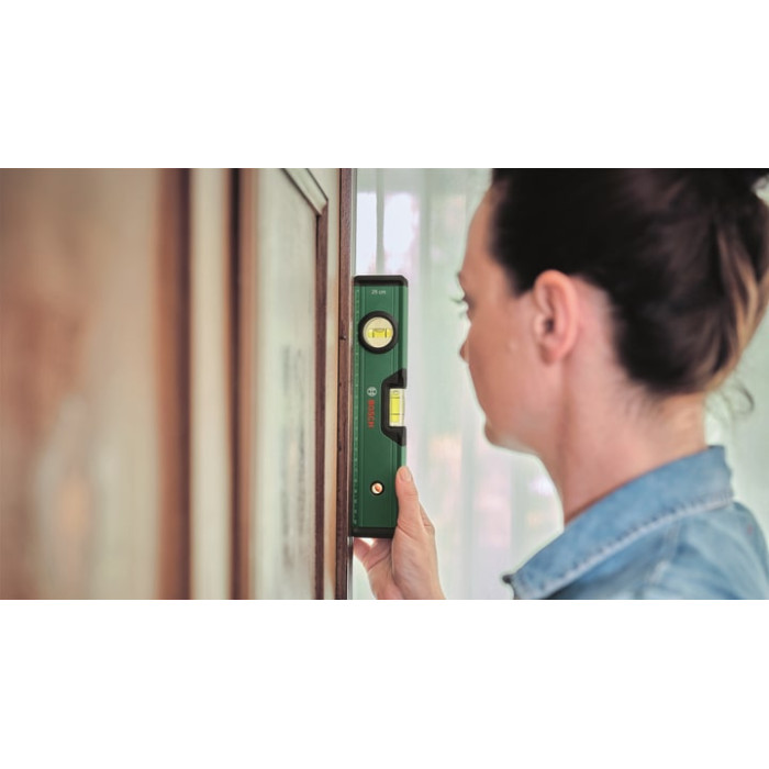 Рівень Bosch, 25см, 2 капсули, алюмінієвий корпус (1600A027PL)
