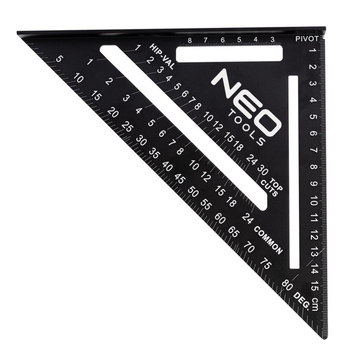 Neo Tools Кутник, 18.3x18.3x2.2см, алюміній (72-102)