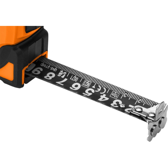 Рулетка Neo Tools Super Black, 7.5мx25мм, з фіксатором змотування, магніт (67-244)