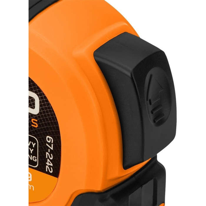Рулетка Neo Tools Super Black, 5мx19мм, з фіксатором змотування, магніт (67-242)